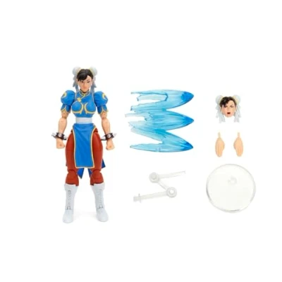 Imagen de Jada Street Fighter II Chun Li, Figura Articulada 15cm, Con Manos y Cabeza Intercambiables, Accesorios 20 Puntos Articulados (253252026)