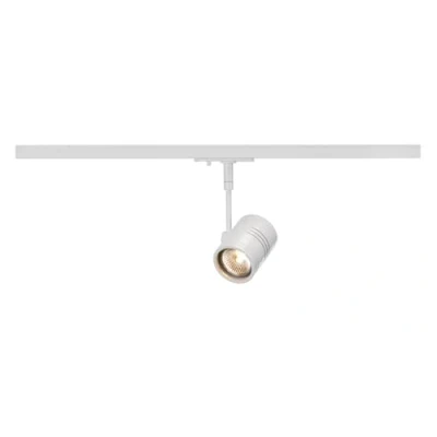 Imagen de SLV Blanco monofásico BIMA 1, Foco led, proyector, luminaria de Techo, Sistema Carril, iluminación Interior / GU10 50 W