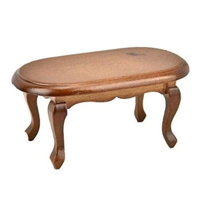 Imagen de Mini Mesa de Té, 1:12 Bolsillo Casa Muñecas Madera Sala estar Decoración la Centro Arena Modelo Tiro Apoyos
