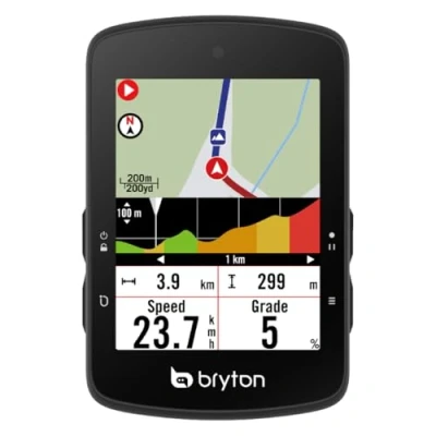 Imagen de Bryton Rider S510 Pantalla táctil LCD a Color de 2.8 Pulgadas GPS para Bicicleta/computadora Ciclismo, Compatible con Radar Bicicleta, batería 30 Horas