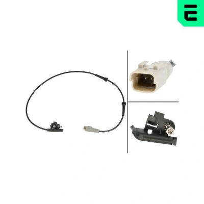 Imagen de OPTIMAL 06 S734 Sensor de ABS Eje trasero izquierda, trasero, derecha activo 717 PEUGEOT: 308 I Hatchback, 307 SW, SW