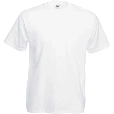 Imagen de Fruit of The Loom Valueweight Camiseta para hombre, talla L, color blanco L