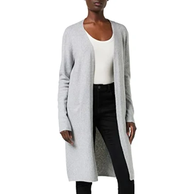 Imagen de Vero Moda Vmdoffy LS LONG OPEN GA NOOS Chaqueta de punto, Mujer, Talla: XS, Light grey melange