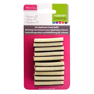 Imagen de Vaessen Creative 10 espumas de Repuesto para aplicador Tinta, Negro, 3.5x4.5x0.5 cm