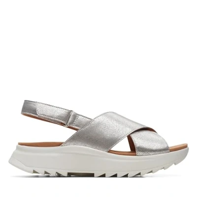 Imagen de Clarks Dashlite Wish, Sandalia Mujer, Color Plateado, 39.5 EU
