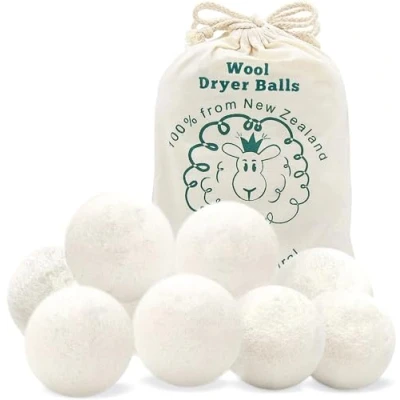 Imagen de Bolas de Secadora,Bolas para secadora con aceite esencial perfumado Acorta Tiempo Secado y Suavizar la Ropa,bolas reutilizables Ropa antiestático (8 Bolas)