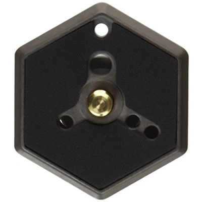 Imagen de Manfrotto Placa de liberación heaxagonal 030 38 3/8 Pulgadas para Cabezales utilizando el Estilo Rc0 Placa, se Adapta a 468mgrc0, 488rc0, 229, 303 y 303plus
