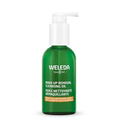 Imagen de Weleda Aceite Limpiador Desmaquillante, Limpia y Desmaquilla la Piel, en Profundidad, Sin Dejar Sensación Grasa, para Rostro Ojos, Apto Veganos, Todo Tipo de Pieles 150 ml