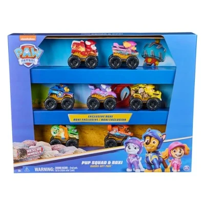 Imagen de Patrulla Canina Pack 7 Coches Pup Squad Racers: Chase, Marshall, Skye, Rubble, Rocky, Zuma y Roxi Juguetes Regalo Niño 3 años + 6070169 Niños