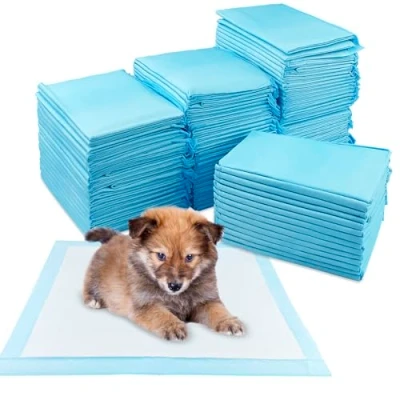 Imagen de Tekenewbse 100 Unidades Empapadores Perros 33 x 45 cm, Almohadillas Perro para Puppy Pads en Casa WC Alfombrillas Higiénica Desechables Mascotas, Superficie de Secado Rápido, Transpirables