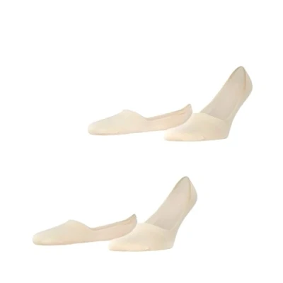 Imagen de ESPRIT Basic Uni 2 Pack M IN algodón invisibles unicolor pares, Calcetines pinkies Hombre, Beis (Cream 4011), 39 42