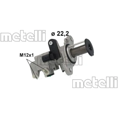 Imagen de METELLI 05 1263 Cilindro Maestro de Freno 22,2mm Aluminio