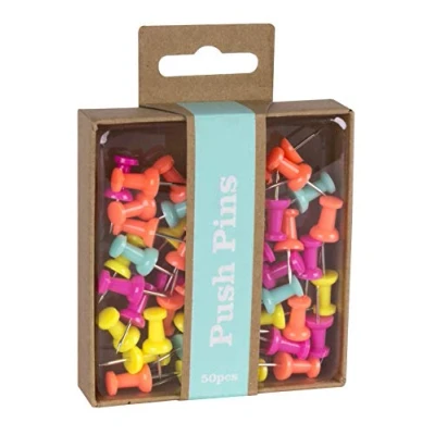 Imagen de APLI 15148 Push pins Fluor Collection 50 u.