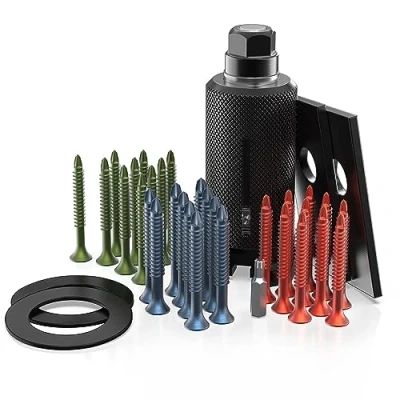 Imagen de MULTIPICK Kit Herramienta para abrir puertas [incl. 30 tornillos] Extractor de cerraduras o bombines Ganzuas cerrajeria profesional Made in Germany