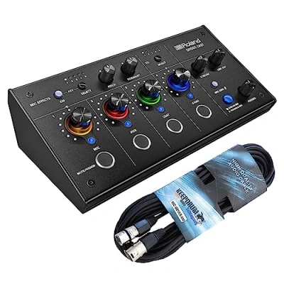 Imagen de Roland Bridge Cast Dual Bus Gaming Mixer Solución completa para streaming de audio + cable keepdrum XLR