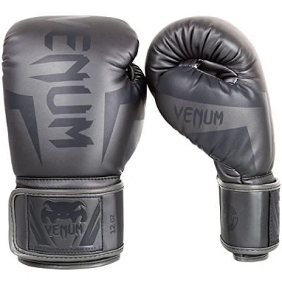 Imagen de Venum Elite Guantes de Boxeo, Unisex Adulto, Gris/Gris, 8 oz