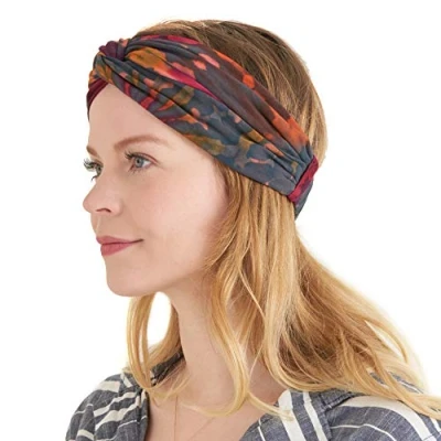 Imagen de CHARM Tie Dye Diadema Hippie Cinta Para Verano Turbante Hombre Boho Yoga Headband Banda Hippy Accesorio G