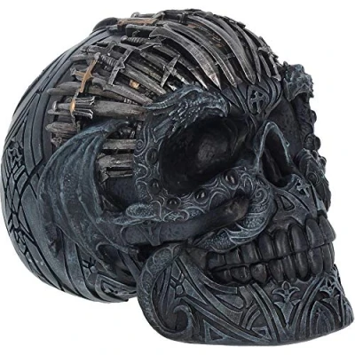 Imagen de Nemesis Now Figura de Calavera Espada, 18,5 cm, Resina, Color Negro