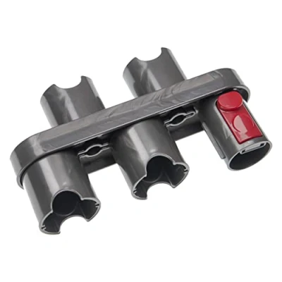 Imagen de vhbw Soporte compatible con Dyson V15 Detect Absolute accesorios para aspiradoras Soporte, gris/rojo, 17,3 x 4,8 10 cm