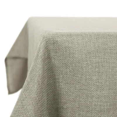 Imagen de Deconovo Mantel Mesa Rectangular Efecto Lino Antimanchas Decorativo para Casa Comedor Cocina 140 x 240 cm Color