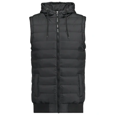 Imagen de Urban Classics Chaleco con Capucha Small Bubble Hombre Negro S 100% Nailon Regular