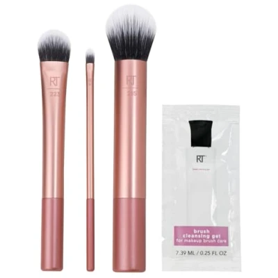 Imagen de Edición Limitada SPRING: LOVE IRL Brusch kit Set de brochas rostro con limpiador REAL TECHNIQUES