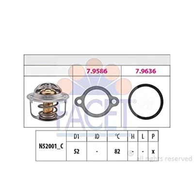 Imagen de FACET 7.8513 Termostato, refrigerante 82C 52mm Made in Italy OE Equivalent SUZUKI: Vitara I SUV, SUV Cabrio