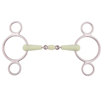 Imagen de BR Anillo suelto la manzana Boca Pessoa 3 anillos acero inoxidable 18mm 12,5 1 Color Gris