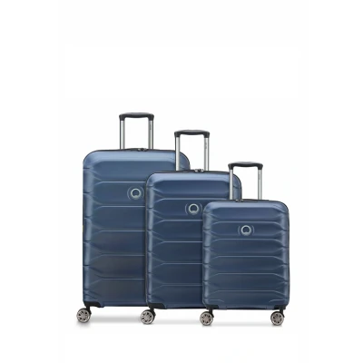 Imagen de Delsey Paris Meteor Rollen 3TEILIG MIT Dehnfalte Juego de maletas, Talla: One Size, Blue