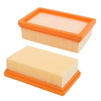 Imagen de 2 Piezas Filtro Plegado Plano Reemplazable para Kärcher WD4 WD5 WD6
