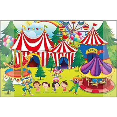 Imagen de Kangaro Circus K 0014D109 Alfombrilla de escritorio antideslizante (38 x 58 cm, con dos compartimentos)