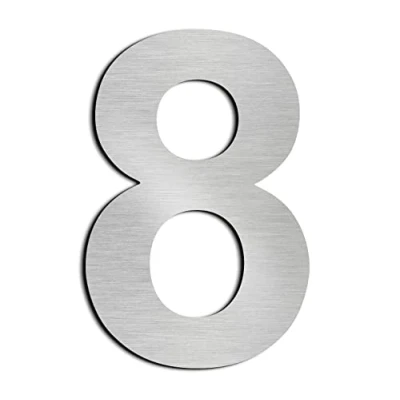 Imagen de nanlyiau 6in/15.5cm Números de casa,numeros numeros casa exterior adhesivos acero inoxidable 304(8)