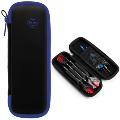 Imagen de Harrows Blaze Funda para dardos resistente y duradera de color azul Puede contener completamente montados