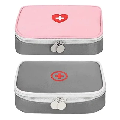 Imagen de Botiquin de Primeros Auxilios,Zuzer 2PCS Kit Auxilios First Aid Kit,Primeros Viaje Bolsa Vacia para Oficina Hogar Deportes Viajes Senderismo Camping