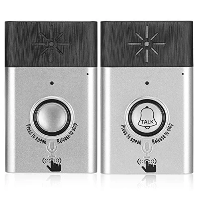 Imagen de Timbre de Puerta, Inalámbrico Impermeable, Voz Inteligente, Intercomunicador Bidireccional, Sistema Interfono