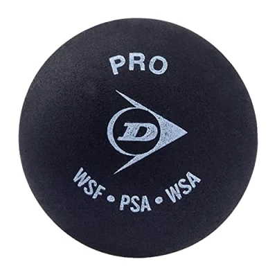 Imagen de Dunlop D N 1SR Pelota de Squash, Negra Bola Única