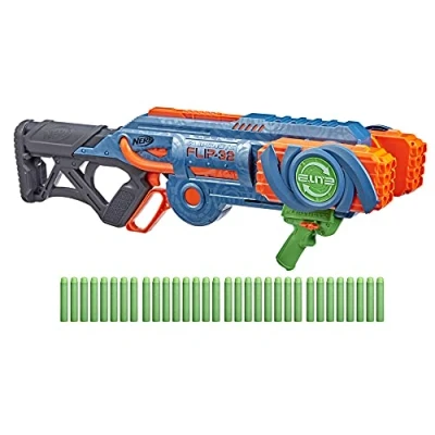 Imagen de NERF Elite 2.0 Flipshots Flip 32 Blaster with Dart Barrels That to Double Your Firepower, Capacity, Darts