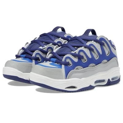 Imagen de Osiris Zapatillas de skate D3 2001 para hombre, Gris, azul, negro, 37 EU