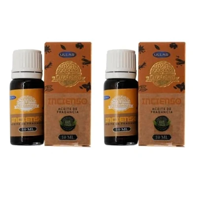 Imagen de Aromasenses 2 unds Aceite Esencial Frankincense Ullas 10 ml Quemador Difusor Velas Perfumadas (10 ml, Frankincense)