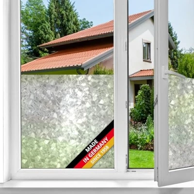 Imagen de d c fix vinilo adhesivo para cristales ventanas Chaqueta autoadhesivo opaco translúcido privacidad decorativo mampara de ducha baño lámina pegatina 45 cm x 2 m