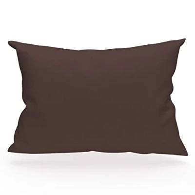 Imagen de Soleil d&#039;ocre Funda de almohada algodón 57 hilos, Marrón, 50 x 70 cm