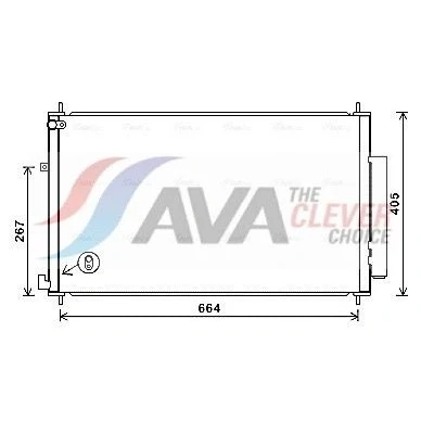 Imagen de PRASCO HD5309D Condensador con secador 15mm 10mm Aluminio 706mm R134a HONDA: CR V 4