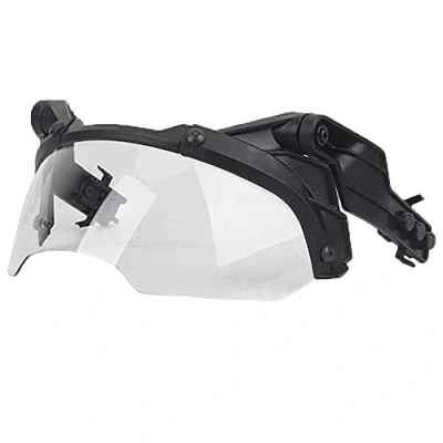 Imagen de WISEONUS gafas tácticas universales para casco, extraíbles airsoft, paintball, accesorios de caza casco MICH/FAST (lente transparente)