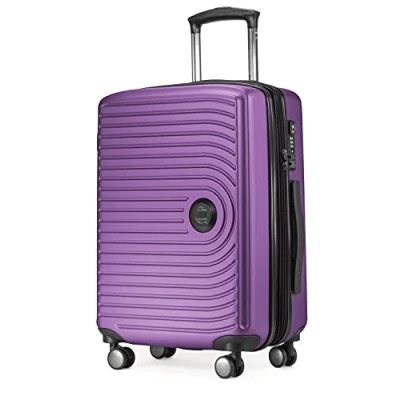 Imagen de HAUPTSTADTKOFFER Mitte Maleta Rígida Mediana, TSA, 4 Ruedas, Equipaje Facturable con Ampliación de Volumen 8 cm, 68 88 L, Berenjena