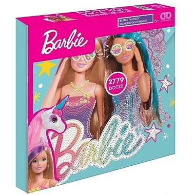 Imagen de DIAMOND DOTZ DBX.093 juego de pintura diamantes 5D original Box Barbie Fantasy, creativo con piedras mosaico diamantes, aprox. 28 x cm, completo para