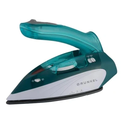 Imagen de Grunkel Plancha de Vapor Viaje PLV 900 con Función Planchado en seco. Continuo y Golpe ropa para viajar Sistema Control Temperatura 900W Rojo…