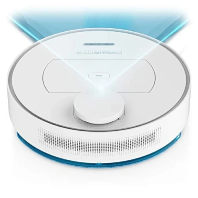 Imagen de Rowenta Robot aspirador X Plorer Serie 75 RR7687, navegación de alta precisión, juego accesorios hipoalergénicos, modelo Animal Care. Limpieza 4 en 1. Compatible con teléfono inteligente y asistentes voz. 150 m², color blanco