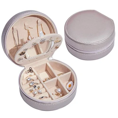 Imagen de NuAngela Joyero,Joyeros Mujer Organizador Joyero Viaje Pequeña Decorativas Cajas para Joyas Jewelry Organizer Mujer，para Anillos, Aretes, Pendientes, Pulseras y Collares