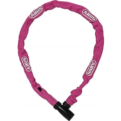 Imagen de ABUS candado de cadena 1500 Web bicicleta acero especial redonda 4 mm grosor nivel seguridad 3 60 cm coral, rosa (Coral)