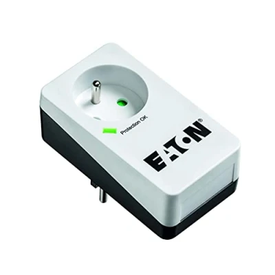 Imagen de Eaton Caja de protección (1 FR PB1F, 1 Toma FR), Color Blanco y Negro